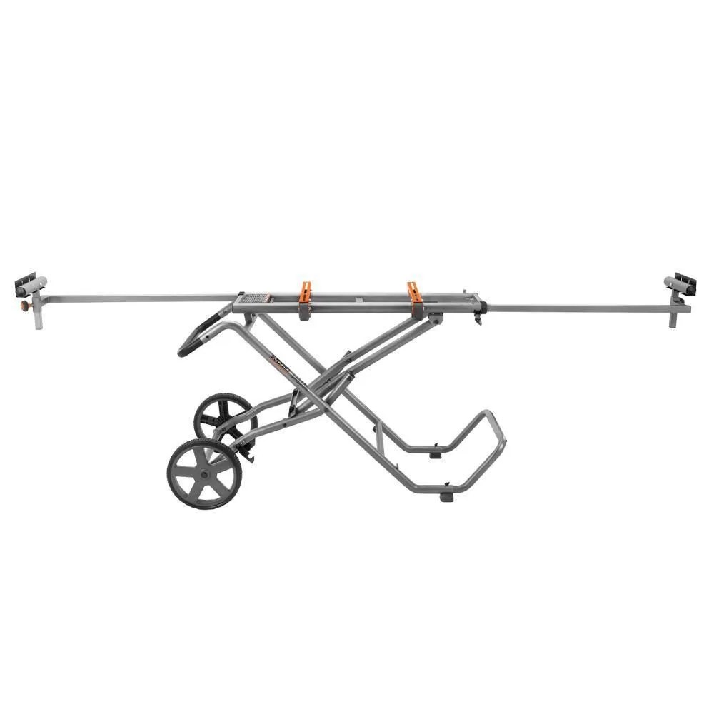 RIDGID R4222-AC9946 15 Amp 12 in. Corded Sliding Miter Saw and Universal Mobile Miter Saw Stand with Mounting Braces