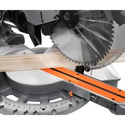 RIDGID R4222-AC9946 15 Amp 12 in. Corded Sliding Miter Saw and Universal Mobile Miter Saw Stand with Mounting Braces