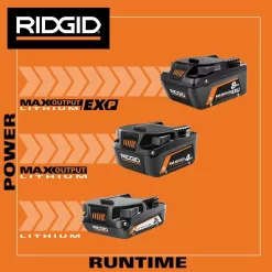 RIDGID AC840080 18V 8.0 Ah MAX Output EXP Lithium-Ion Battery