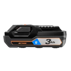 RIDGID AC806 18V OCTANE Bluetooth 3.0 Ah Batteries (2-Pack) and Charger Kit with Tool Bag