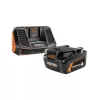 RIDGID AC9540 18V Lithium-Ion MAX Output 4.0 Ah Battery and Charger Starter Kit