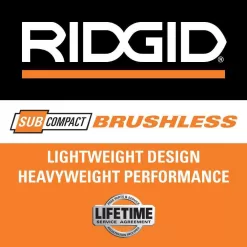 RIDGID R8648B 18V SubCompact Brushless Cordless One-Handed Reciprocating Saw (Tool Only)