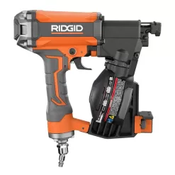 RIDGID 1001834140 Pneumatic 15 Deg. 1-3/4 in. Coil Roofing Nailer