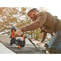 RIDGID 1001834140 Pneumatic 15 Deg. 1-3/4 in. Coil Roofing Nailer