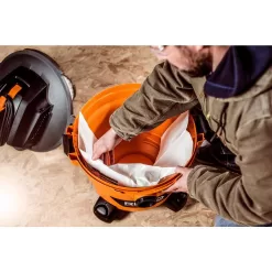 RIDGID VF3501C High-Efficiency Size C Dust Collection Bags for 3 to 4.5 Gallon and HD06001 RIDGID Wet/Dry Shop Vacuums (24-Pack)