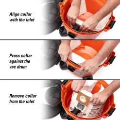 RIDGID VF3503B High-Eff. Size B Dust Collection Bags for 5-8 Gal. Shop-Vac Branded Vacs, 5-10 Gal. RIDGID Vacs, except HD0600 (12-Pack)