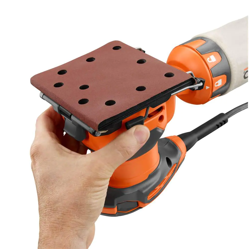 RIDGID R24011 5.5 Amp Corded Fixed Base Trim Router with 2.4 Amp Corded 1/4 Sheet Sander
