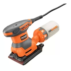 RIDGID R24011 5.5 Amp Corded Fixed Base Trim Router with 2.4 Amp Corded 1/4 Sheet Sander