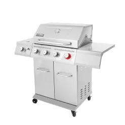Royal Gourmet GA4402S 4-Burner Propane Gas Grill in Stainless Steel with Sear Burner and Side Burner
