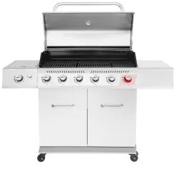 Royal Gourmet GA6402S 6-Burner Propane Gas Grill in Stainless Steel with Sear Burner and Side Burner