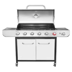 Royal Gourmet SG6002R 6-Burner BBQ Liquid Propane Gas Grill with Sear and Side Burner