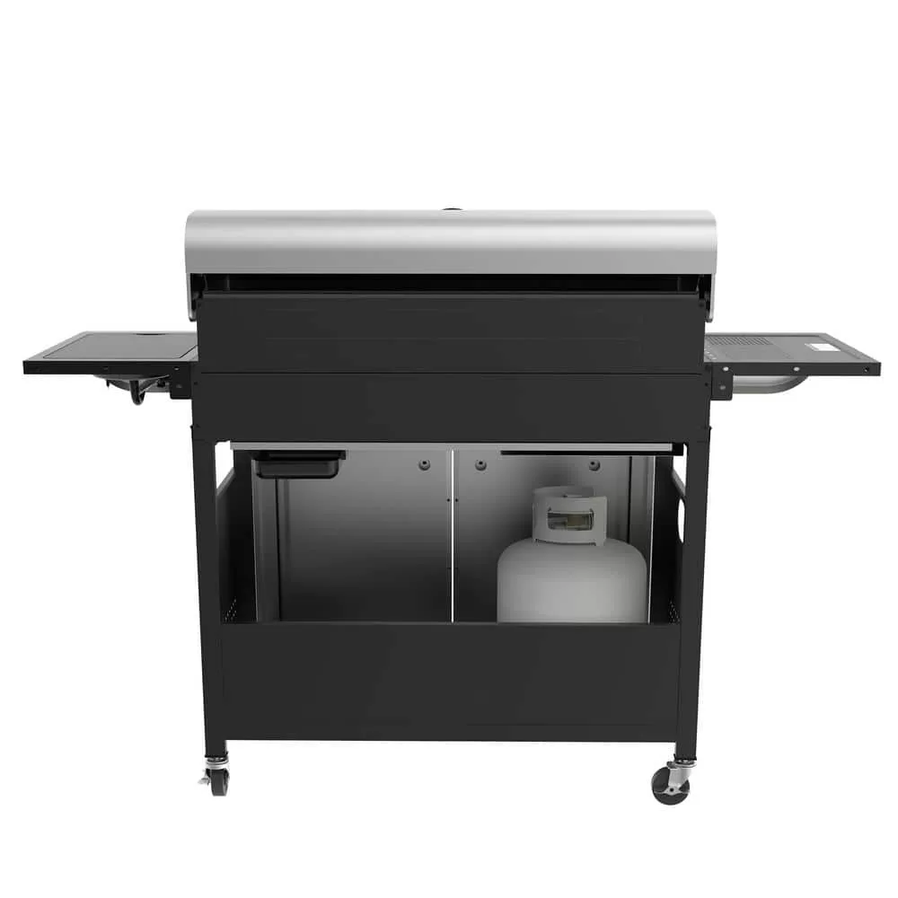 Royal Gourmet SG6002RC 6-Burner BBQ Liquid Propane Gas Grill with Sear and Side Burner with Cover, 71,000 BTU Cabinet Style Gas Grill