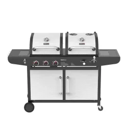 Royal Gourmet 1006810231 3-Burner Propane Gas and Charcoal Combo Grill in Black