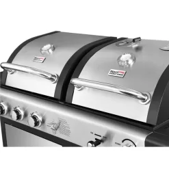 Royal Gourmet 1006810231 3-Burner Propane Gas and Charcoal Combo Grill in Black
