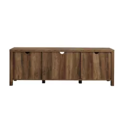Walker Edison Furniture Company 70 in. Rustic Oak Composite TV Stand 75 in. with Doors