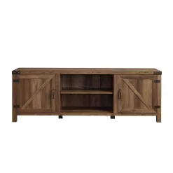 Walker Edison Furniture Company 70 in. Rustic Oak Composite TV Stand 75 in. with Doors