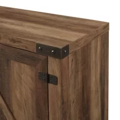 Walker Edison Furniture Company 70 in. Rustic Oak Composite TV Stand 75 in. with Doors