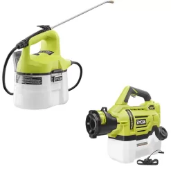 RYOBI P2800BTL-P2809BTL ONE+ 18V Cordless Battery 1 Gal. Sprayer and .5 Gallon Electrostatic Sprayer (2-Tool) (Tool Only)