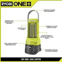 RYOBI P28140-BZ ONE+ 18-Volt Cordless Battery 0.5L Compact Sprayer and Cordless Bug Zapper (Tool Only)
