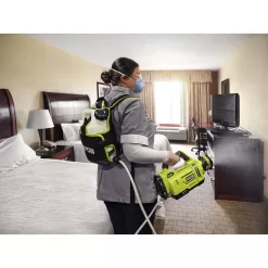 RYOBI P2870 ONE+ 18V Cordless Electrostatic 1 Gal. Sprayer Kit with (2) 2.0 Ah Batteries and (1) Charger