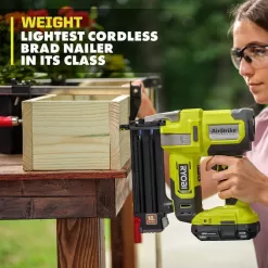 RYOBI P321-P326-PSK005 ONE+ 18V Cordless 18-Gauge Brad Nailer with 16-Gauge Straight Finish Nailer, 2.0 Ah Battery, and Charger