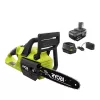 RYOBI P2520 ONE+ HP 18V Brushless 10 in. Cordless Battery Chainsaw, Battery and Charger