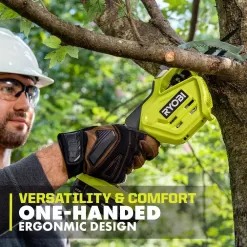 RYOBI P2530 ONE+ 18V Electric Cordless Pruning Reciprocating Saw with 2.0 Ah Battery and Charger