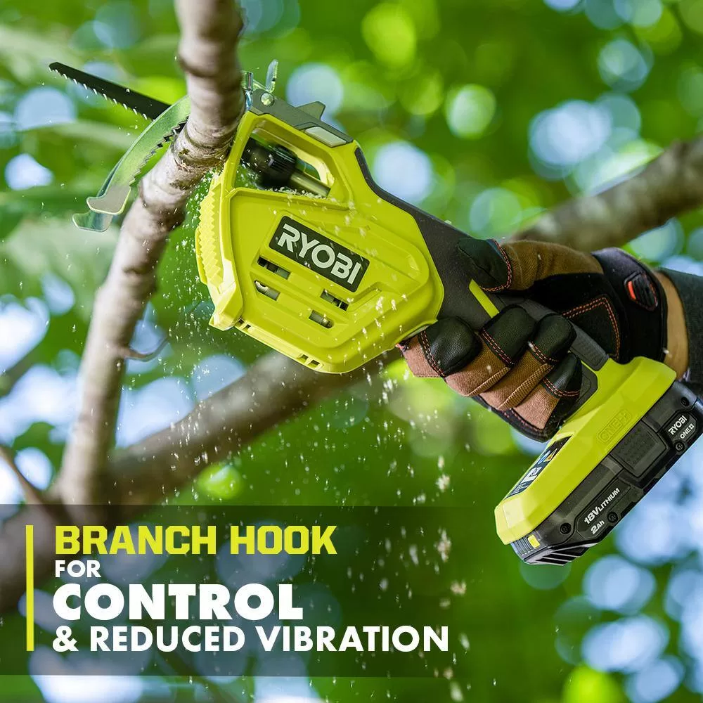 RYOBI P2530 ONE+ 18V Electric Cordless Pruning Reciprocating Saw with 2.0 Ah Battery and Charger