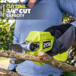 RYOBI P2540 ONE+ 18V Cordless Pruner with 2.0 Ah Battery and Charger