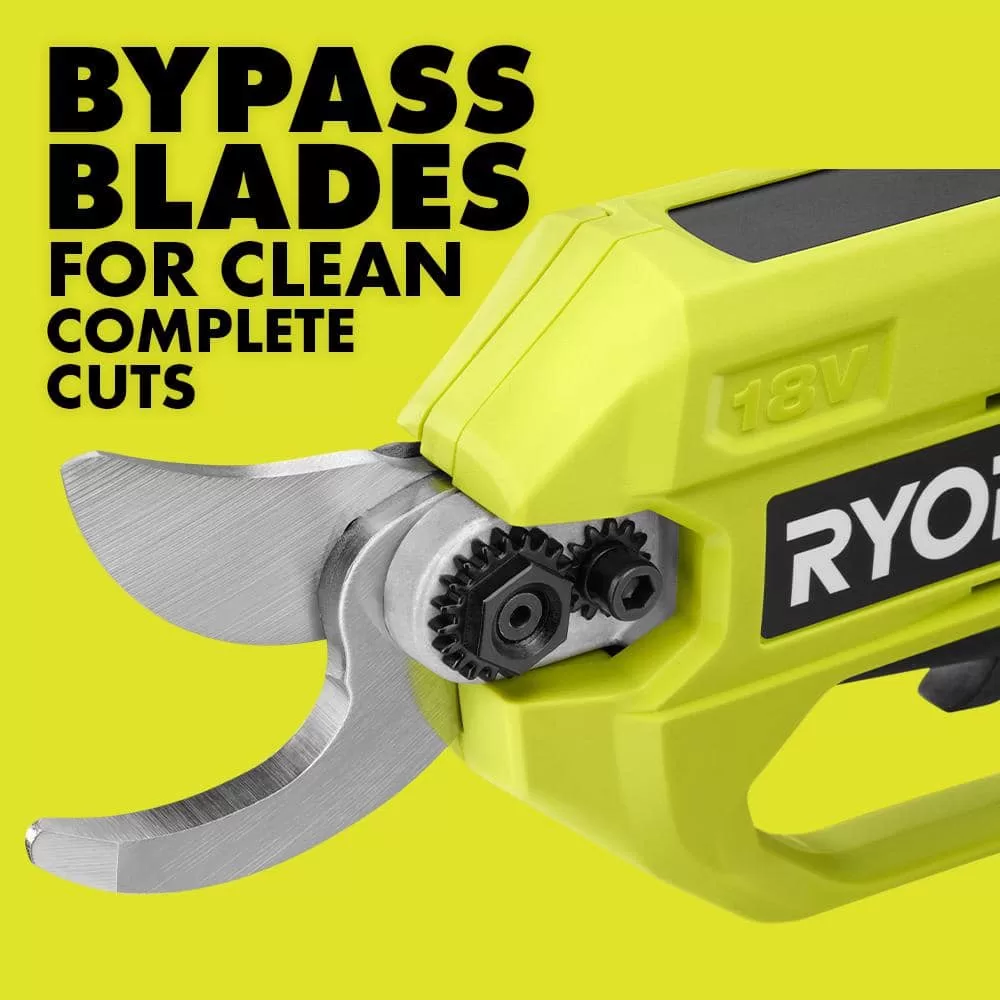 RYOBI P2540 ONE+ 18V Cordless Pruner with 2.0 Ah Battery and Charger