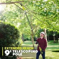 RYOBI P2540-LP ONE+ 18V Cordless Pruner and Cordless Pole Lopper with 2.0 Ah Battery and Charger