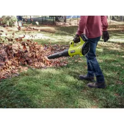 RYOBI ONE+ HP 18V Brushless Whisper Series 130 MPH 450 CFM Cordless Battery Leaf Blower (Tool Only)