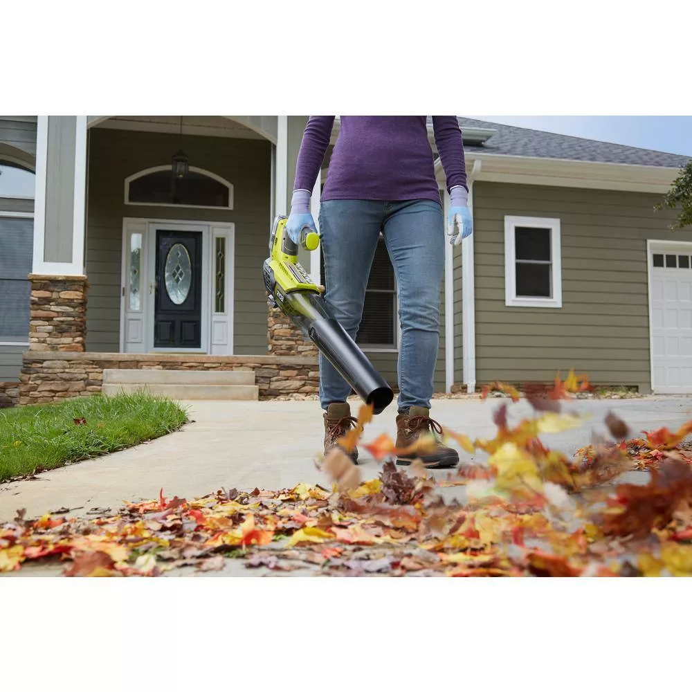 RYOBI P21081BTL ONE+ 18V 100 MPH 280 CFM Cordless Battery Variable-Speed Jet Fan Leaf Blower (Tool Only)