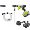 RYOBI RY121852KVNM ONE+ HP 18V Brushless EZClean 600 PSI 0.7 GPM Cordless Cold Water Power Cleaner with 4.0 Ah Battery and Charger