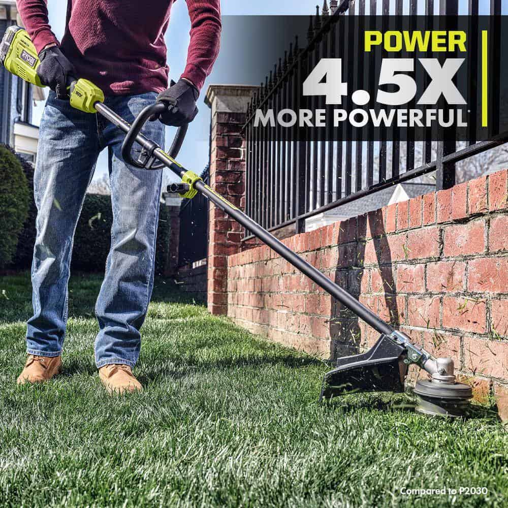 RYOBI P20220 ONE+ HP 18V Brushless 15 in. Attachment Capable String Trimmer with 6.0 Ah Battery and Charger