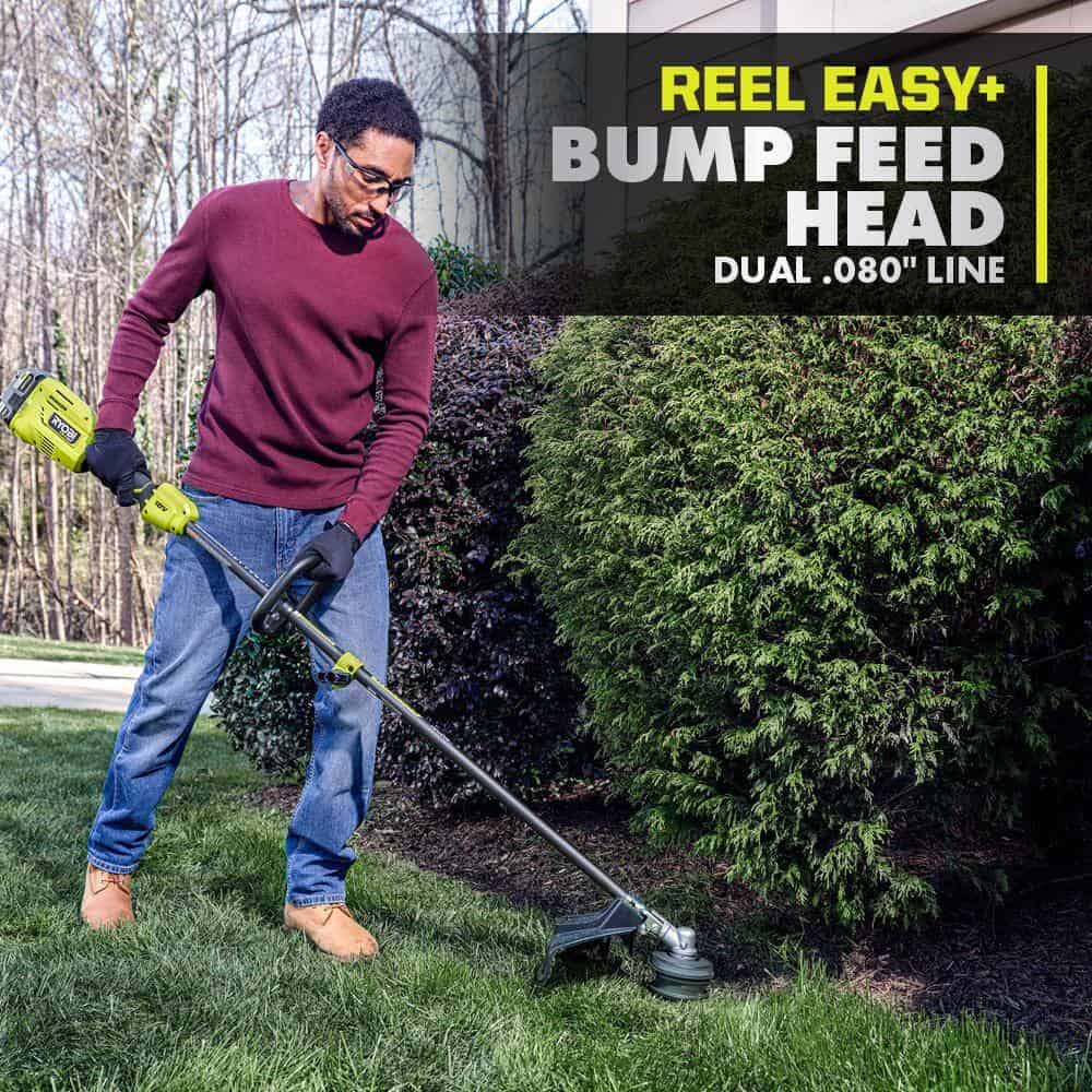 RYOBI P20220 ONE+ HP 18V Brushless 15 in. Attachment Capable String Trimmer with 6.0 Ah Battery and Charger