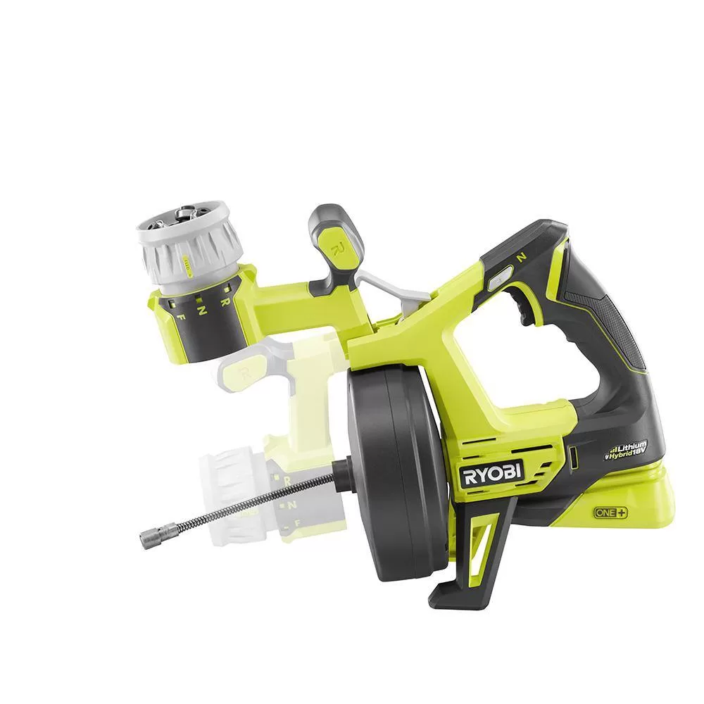 RYOBI P4002-PSK005 ONE+ 18V Hybrid Drain Auger and 2.0 Ah Compact Battery and Charger Starter Kit