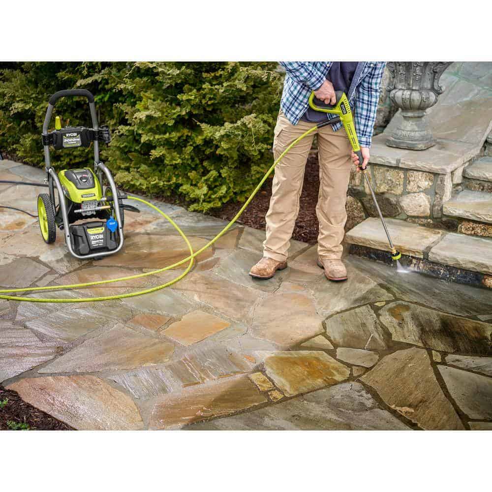 RYOBI RY143011-SC12 3000 PSI 1.1 GPM Cold Water Electric Pressure Washer and 12 in. Surface Cleaner with Caster Wheels