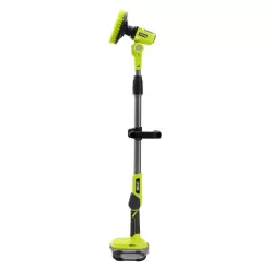 RYOBI P4500K ONE+ 18V Cordless Telescoping Power Scrubber Kit with 2.0 Ah Battery and Charger