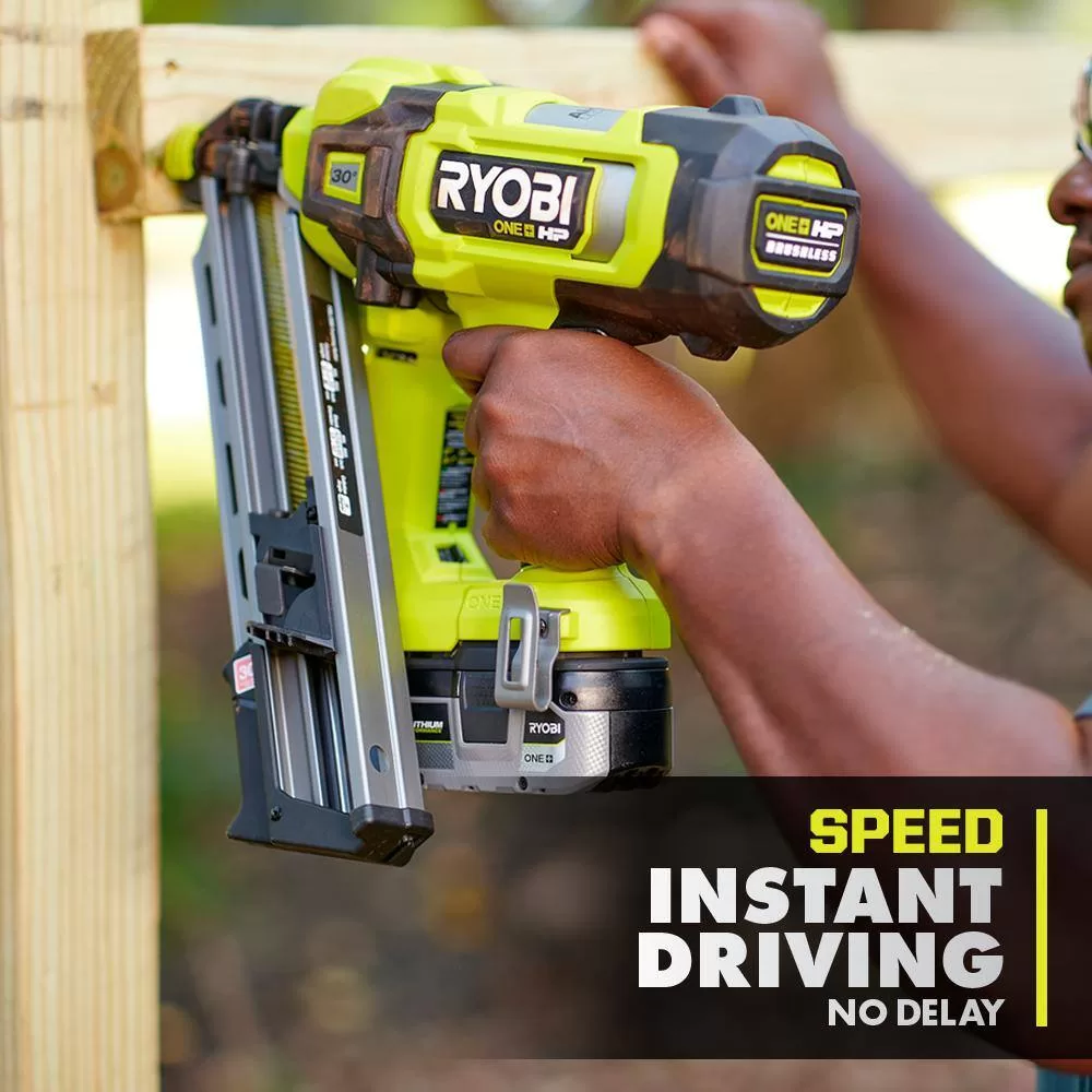 RYOBI PBL350B ONE+ HP 18V Brushless Cordless AirStrike 30° Framing Nailer (Tool Only)