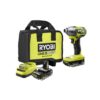 RYOBI PBLID02K ONE+ HP 18V Brushless Cordless 1/4 in. 4-Mode Impact Driver Kit w/(2) 2.0 Ah HIGH PERFORMANCE Battery, Charger, Bag