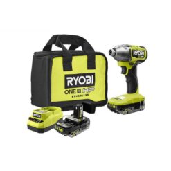 RYOBI PBLID02K ONE+ HP 18V Brushless Cordless 1/4 in. 4-Mode Impact Driver Kit w/(2) 2.0 Ah HIGH PERFORMANCE Battery, Charger, Bag