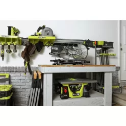 RYOBI PBLMS01K ONE+ HP 18V Brushless Cordless 10 in. Sliding Compound Miter Saw Kit with 4.0 Ah HIGH PERFORMANCE Battery and Charger