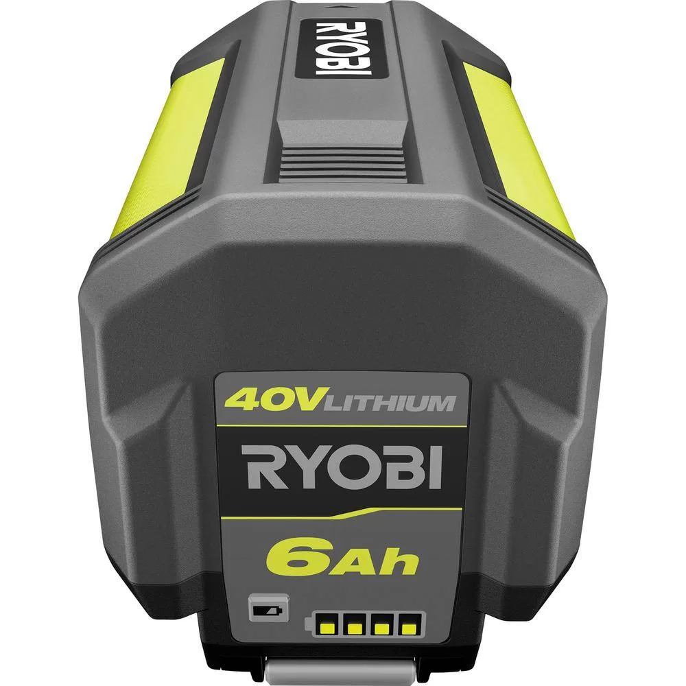 RYOBI OP40602-06 40V Lithium-Ion 6.0 Ah High Capacity Battery and Rapid Charger Kit