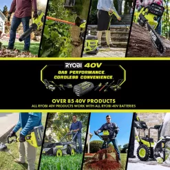 RYOBI OP40602-06 40V Lithium-Ion 6.0 Ah High Capacity Battery and Rapid Charger Kit