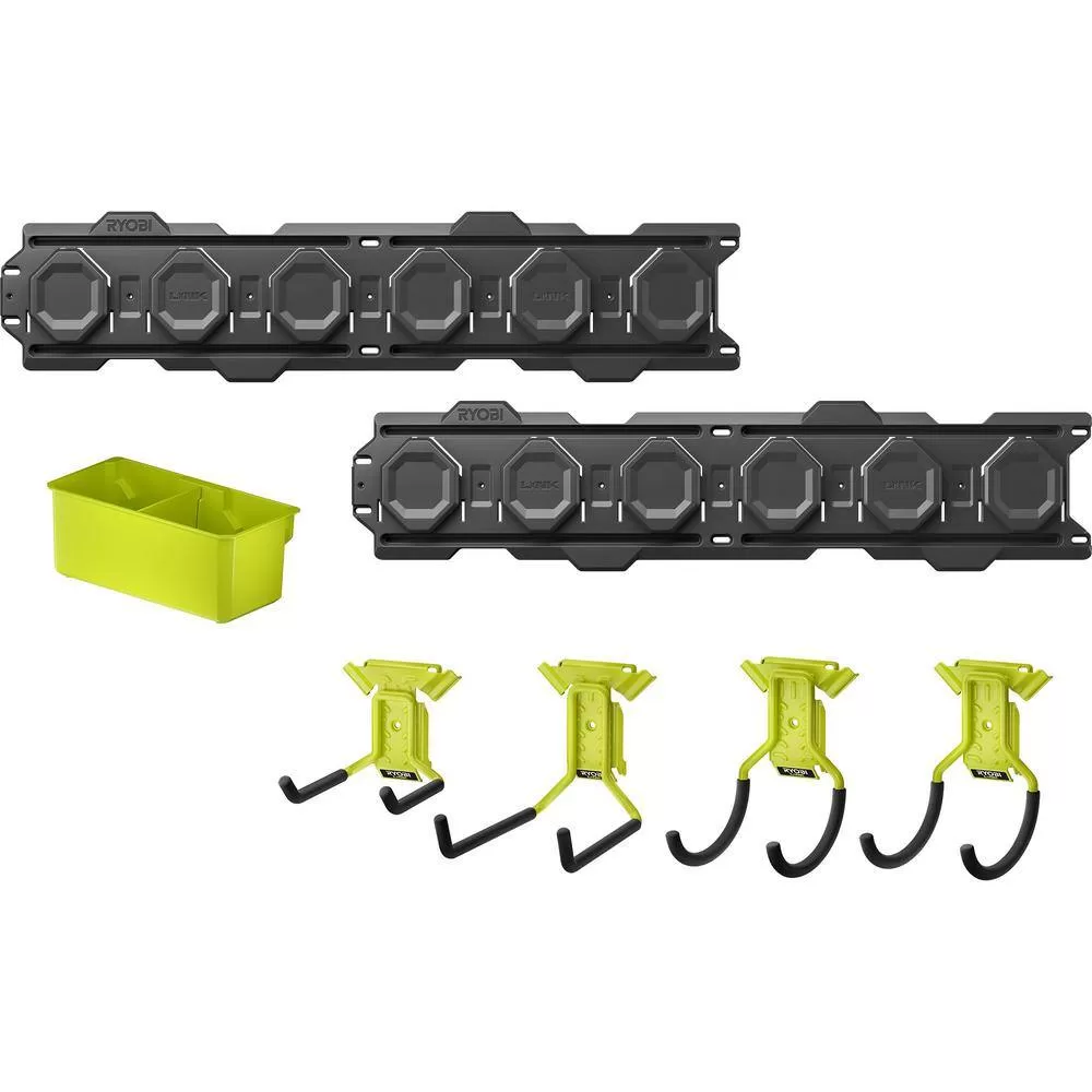 RYOBI RY40940-ST Outdoor Power Combo Kit 40V String Trimmer+Blower W/ Link Wall Storage Kit