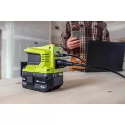 RYOBI PCL104K2N 18V ONE+ (2) 4.0 Ah Lithium-Ion Batteries with 18V Charger