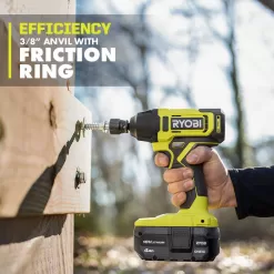 RYOBI P261-PCL250B ONE+ 18V Cordless 2-Tool Combo Kit with 3-Speed 1/2 in. Impact Wrench and 3/8 in. Impact Wrench (Tools Only)