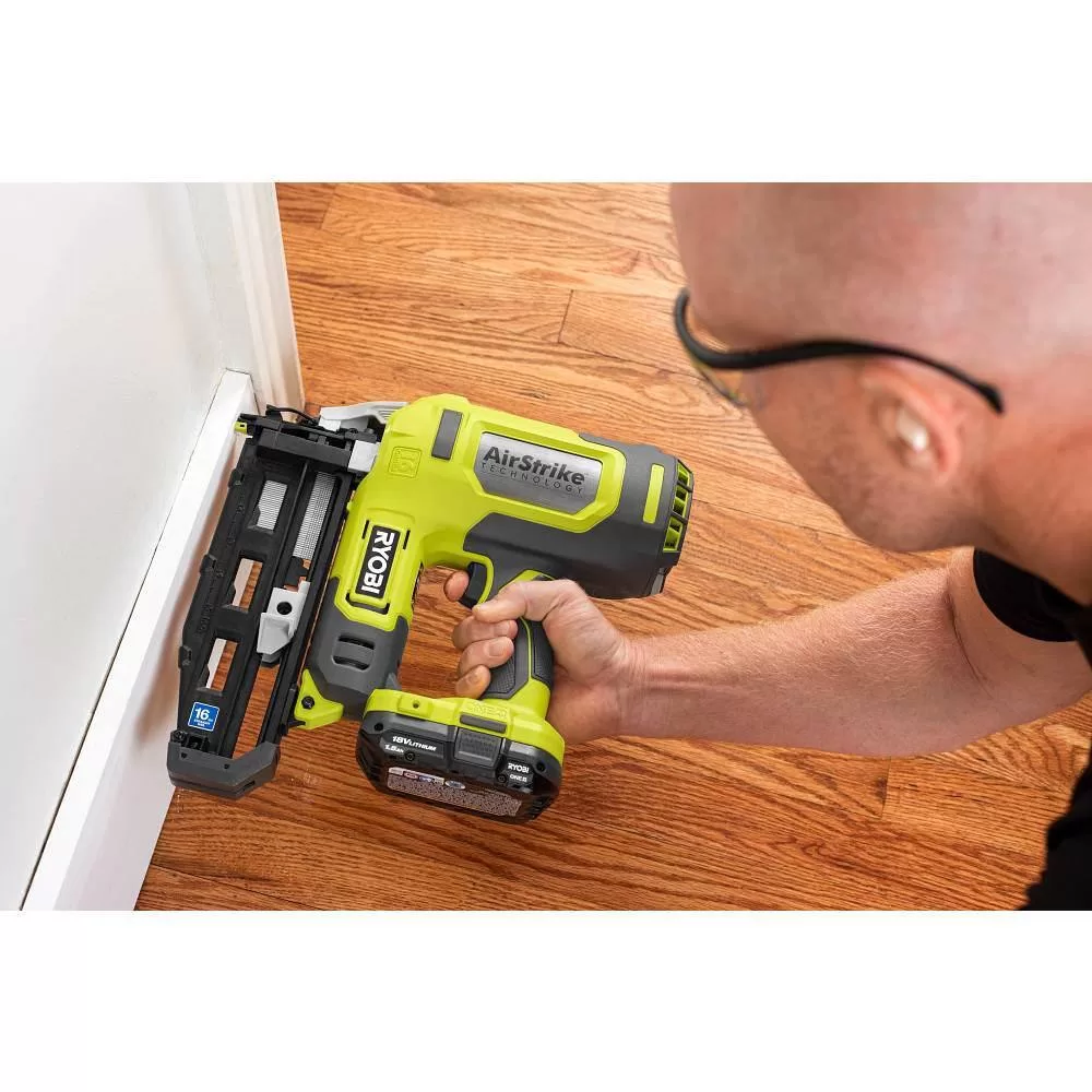RYOBI P326-PCL206K2 ONE+ 18V Cordless 2-Tool Combo Kit w/ 1/2 in. Drill/Driver, 16-Gauge Finish Nailer, (2) 1.5 Ah Batteries, and Charger