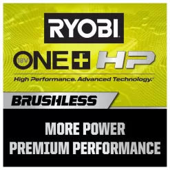 RYOBI PBLCK303K ONE+ HP 18V Brushless Cordless Combo Kit (3-Tool) with (2) HIGH PERFORMANCE Batteries, Charger, and Bag